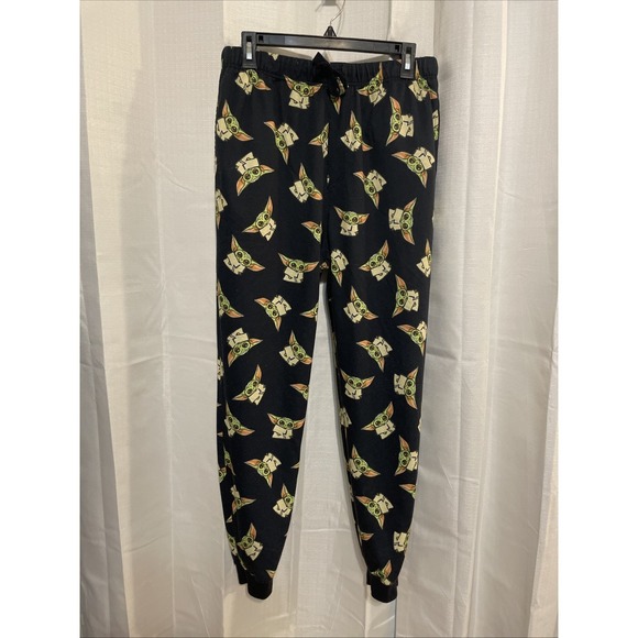 Star Wars Other - Star Wars Mandalorian Baby Yoda Mens Black Medium Pajama Pants Good Condition